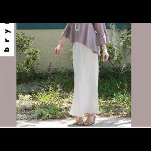 Bryn Walker Long Bias Linen Skirt NWOT